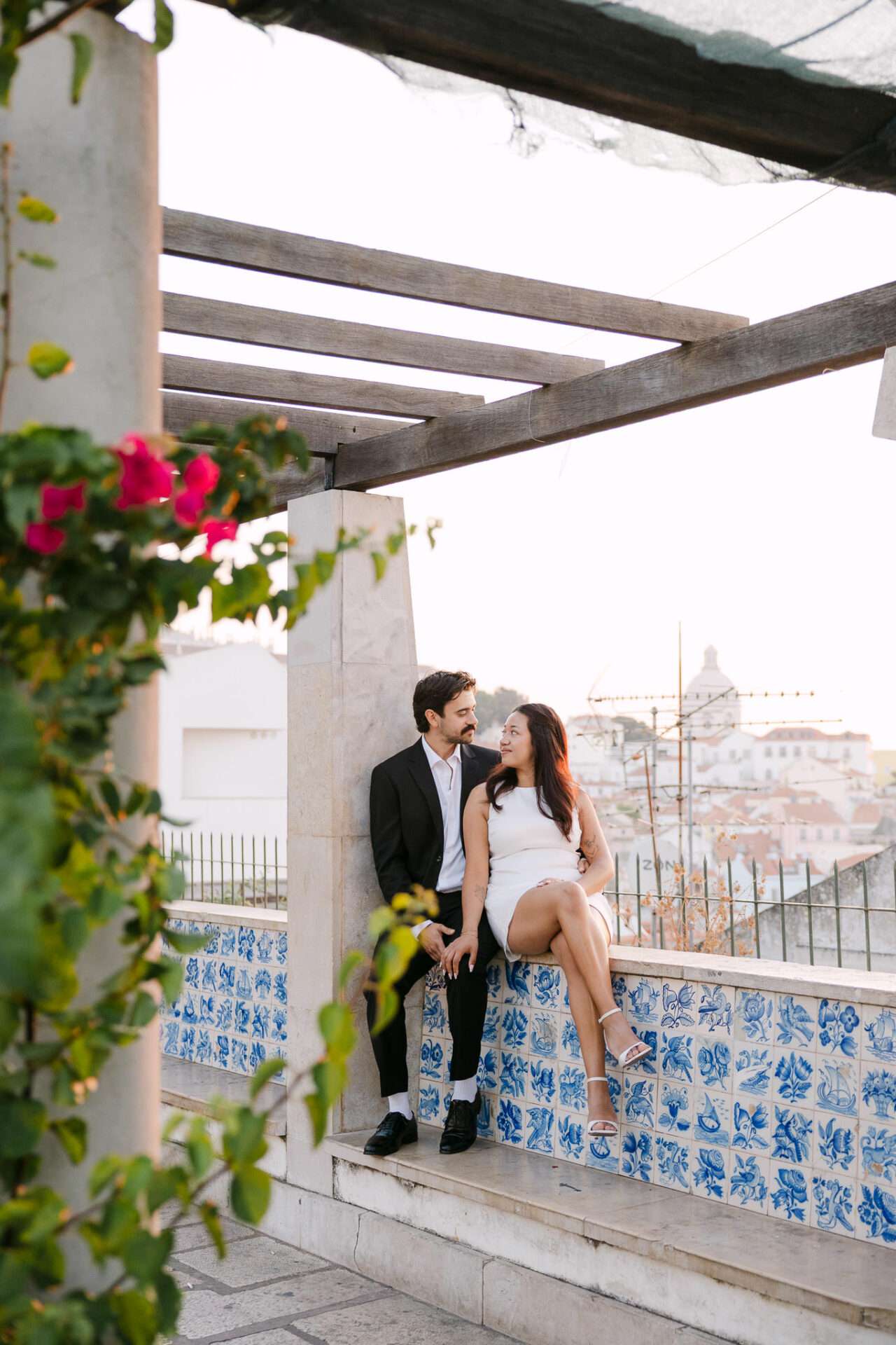 Documentary-style Lisbon engagement session by local photographer